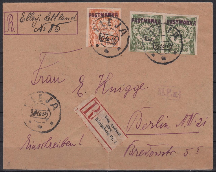 Eleja (Elley) 1919. gads